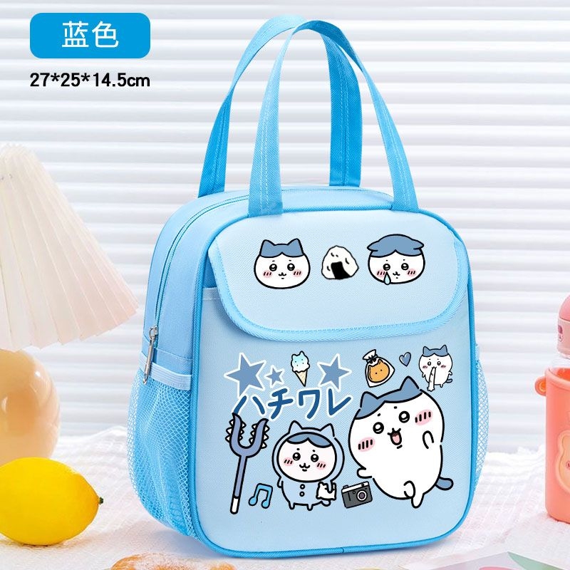 Tote Bag Sublimation - ชิคาวะกระเป๋าใส่อาหารกลางวันแบบมีฉนวนลายการ์ตูนน่ารักกันน้ำกระเป๋าใส่อาหารแบบพกพากระเป๋าใส่เบนโตะสำหรับโรงเรียนแบบพกพา