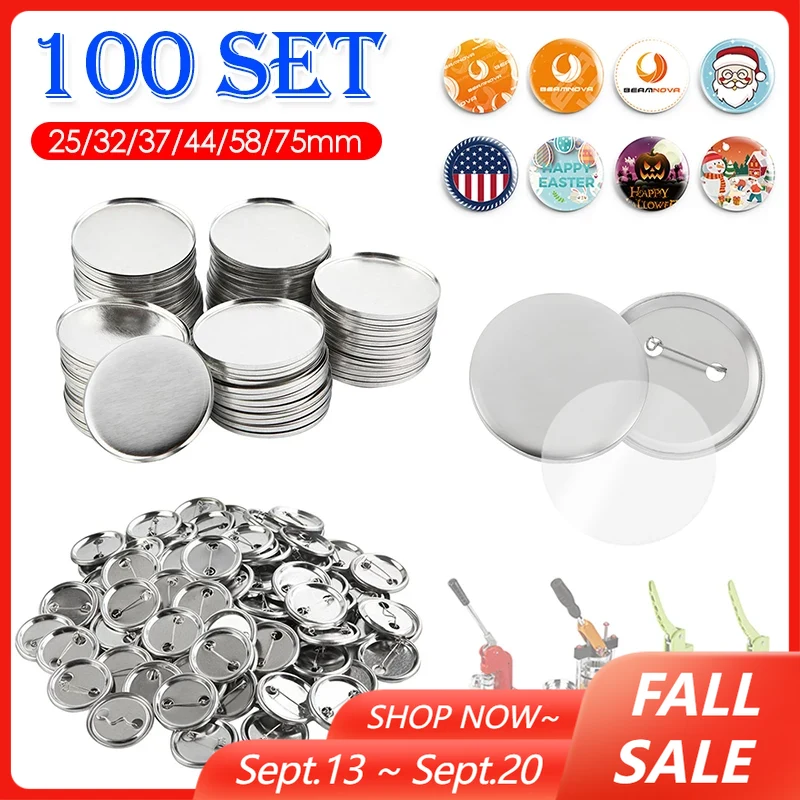 Button Badge Blank - 100 ชุด Blank Badge Pin ปุ่ม