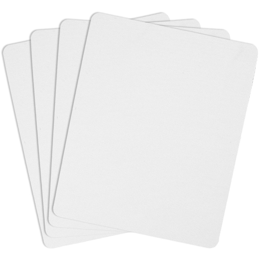 Mouse Pad Blank Sublimation - แผ่นรองเมาส์สำหรับงานซับลิเมชัน 4 ชิ้น ขนาดใหญ่ ฐานยาง รองรับการพิมพ์ด้วยความร้อน