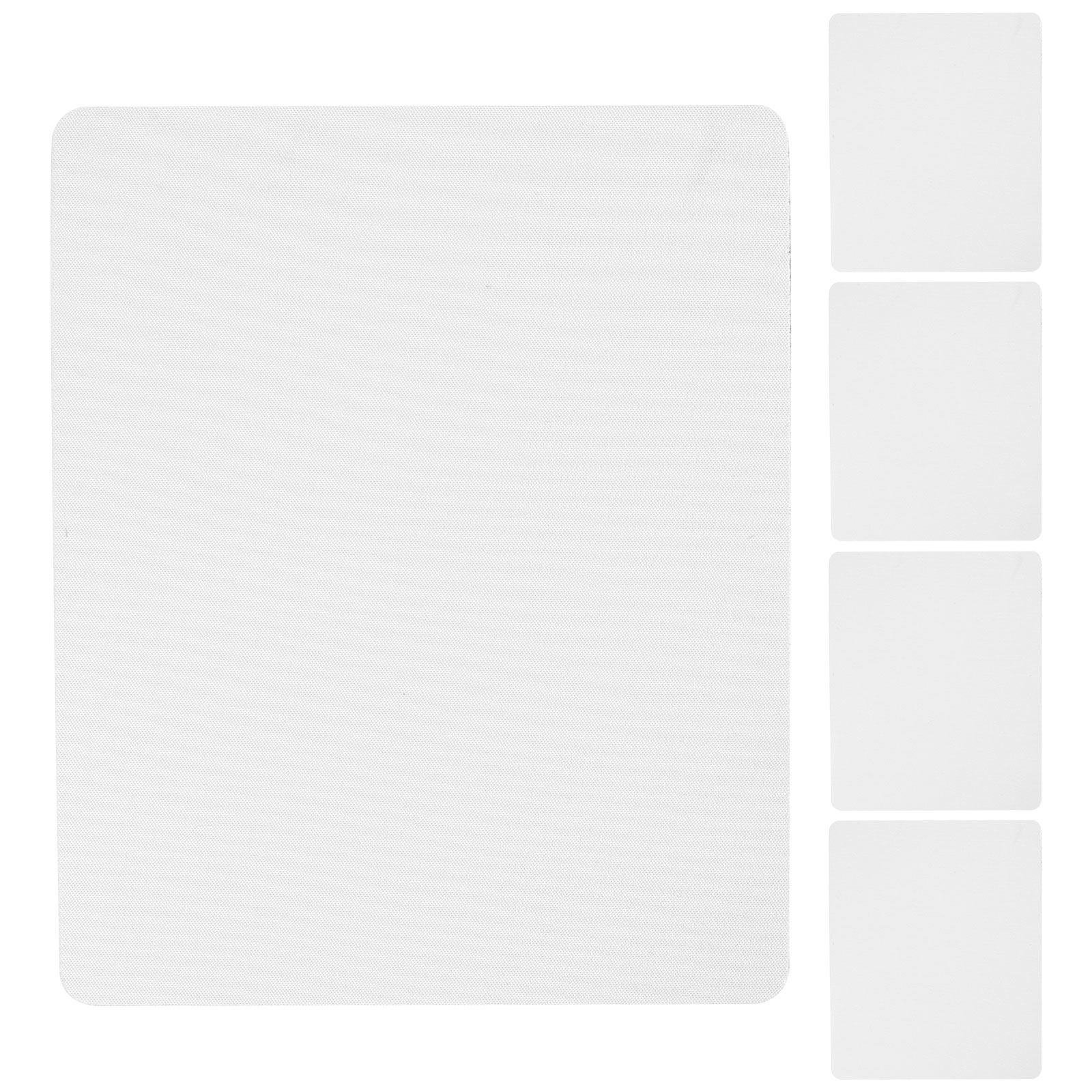 Mouse Pad Blank Sublimation - แผ่นรองเมาส์สำหรับการพิมพ์ซับลิเมชัน 5 ชิ้น แผ่นรองเมาส์ยางกันลื่นสำหรับการใช้งานกับคอมพิวเตอร์เกมมิ่ง แล็ปท็อป และโต๊ะทำงาน