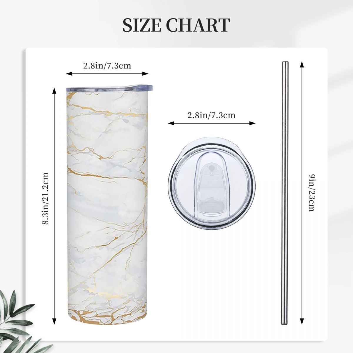 แก้วสแตนเลสสีขาวและสีทองลายหิน - Tumbler 20Oz White บทวิจารณ์และราคา