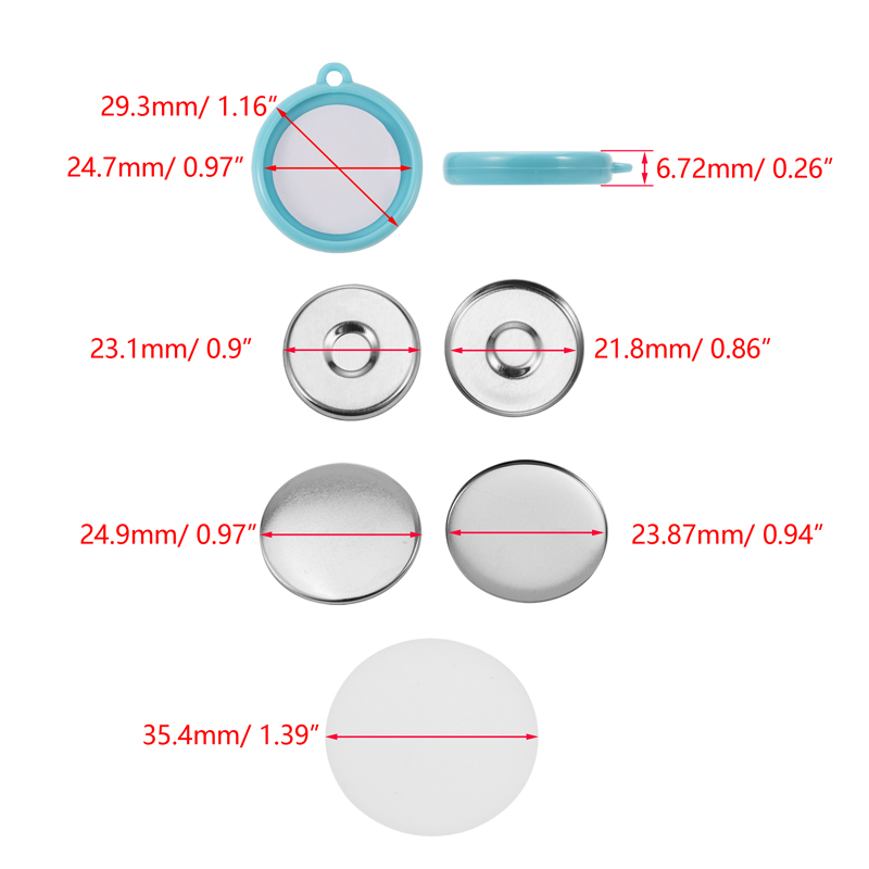 ชุดอุปกรณ์ทำป้ายวงกลมแบบสองด้า - Button Badge Blank บทวิจารณ์และราคา