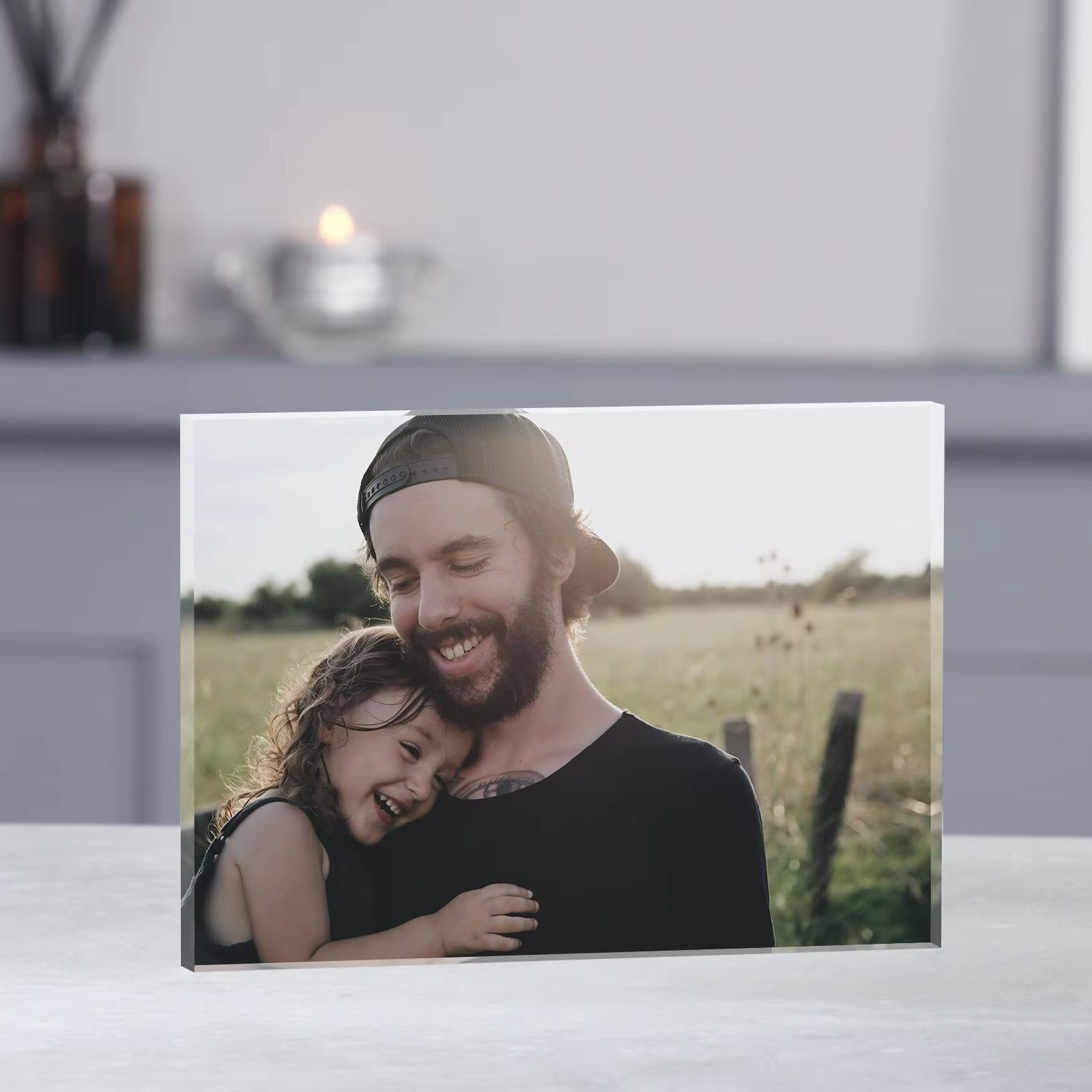 แผ่นอะคริลิกใส่รูปภาพแบบปรับแต - Photo Acrylic Block บทวิจารณ์และราคา