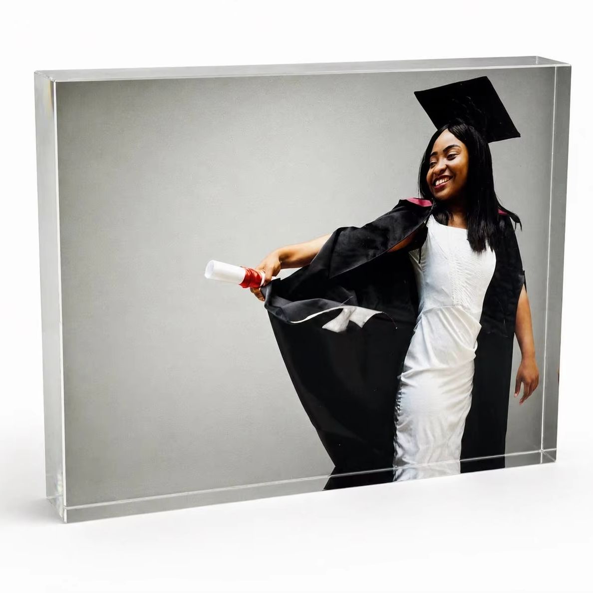แผ่นอะคริลิกใส่รูปภาพแบบปรับแต - Photo Acrylic Block บทวิจารณ์และราคา