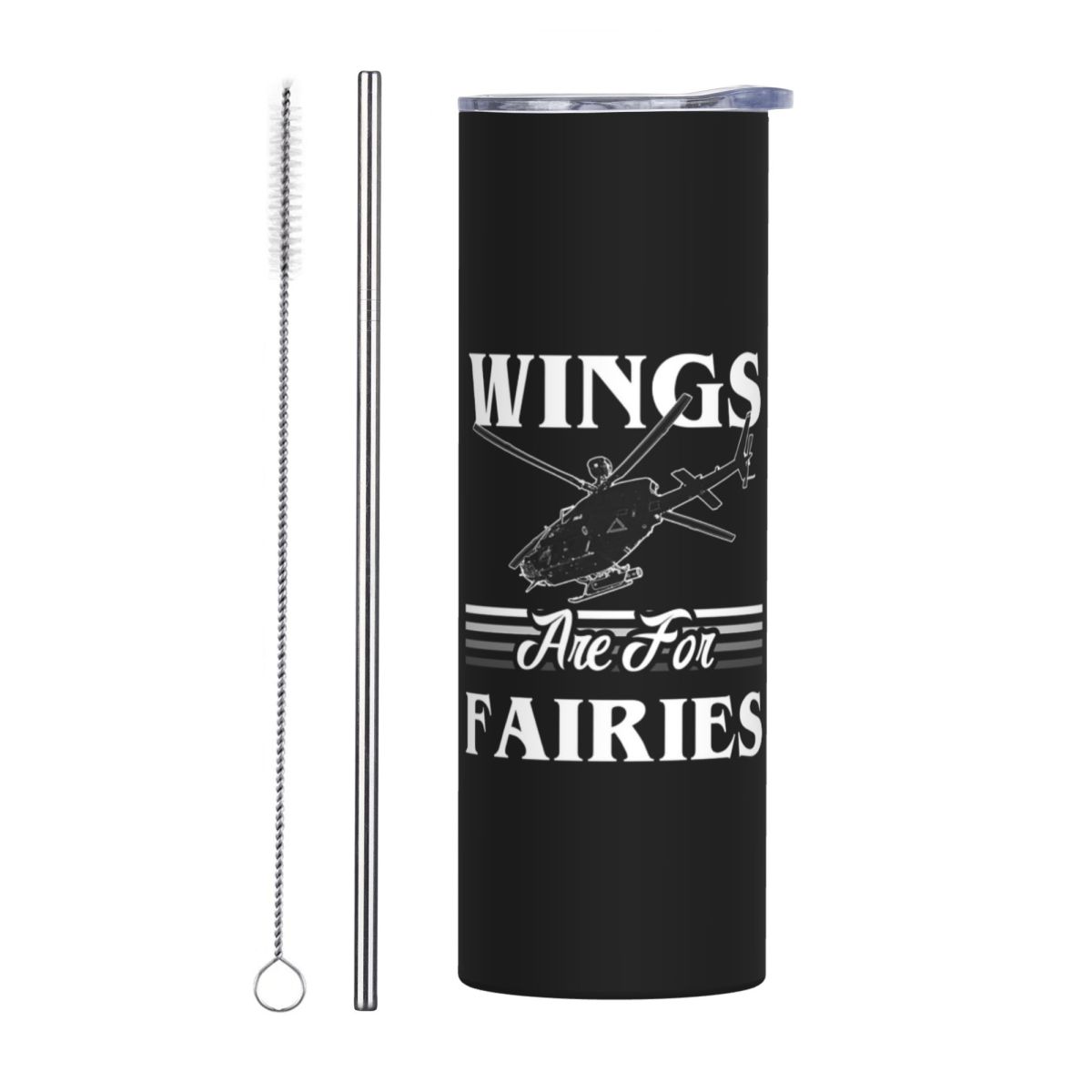 ปีกนางฟ้าสำหรับนักบินเฮลิคอปเต - Tumbler 20Oz White บทวิจารณ์และราคา
