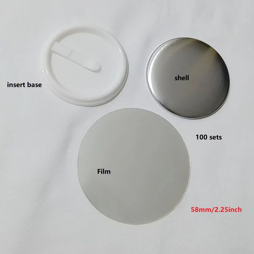 100 ชิ้น 58 มม. 2.25 นิ้ว ป้าย - Button Badge Blank บทวิจารณ์และราคา