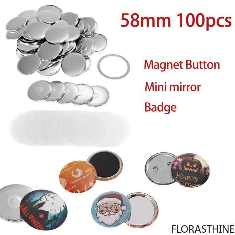 100 ชุด วัสดุทำป้ายปุ่มกลมขนาด - Button Badge Blank บทวิจารณ์และราคา