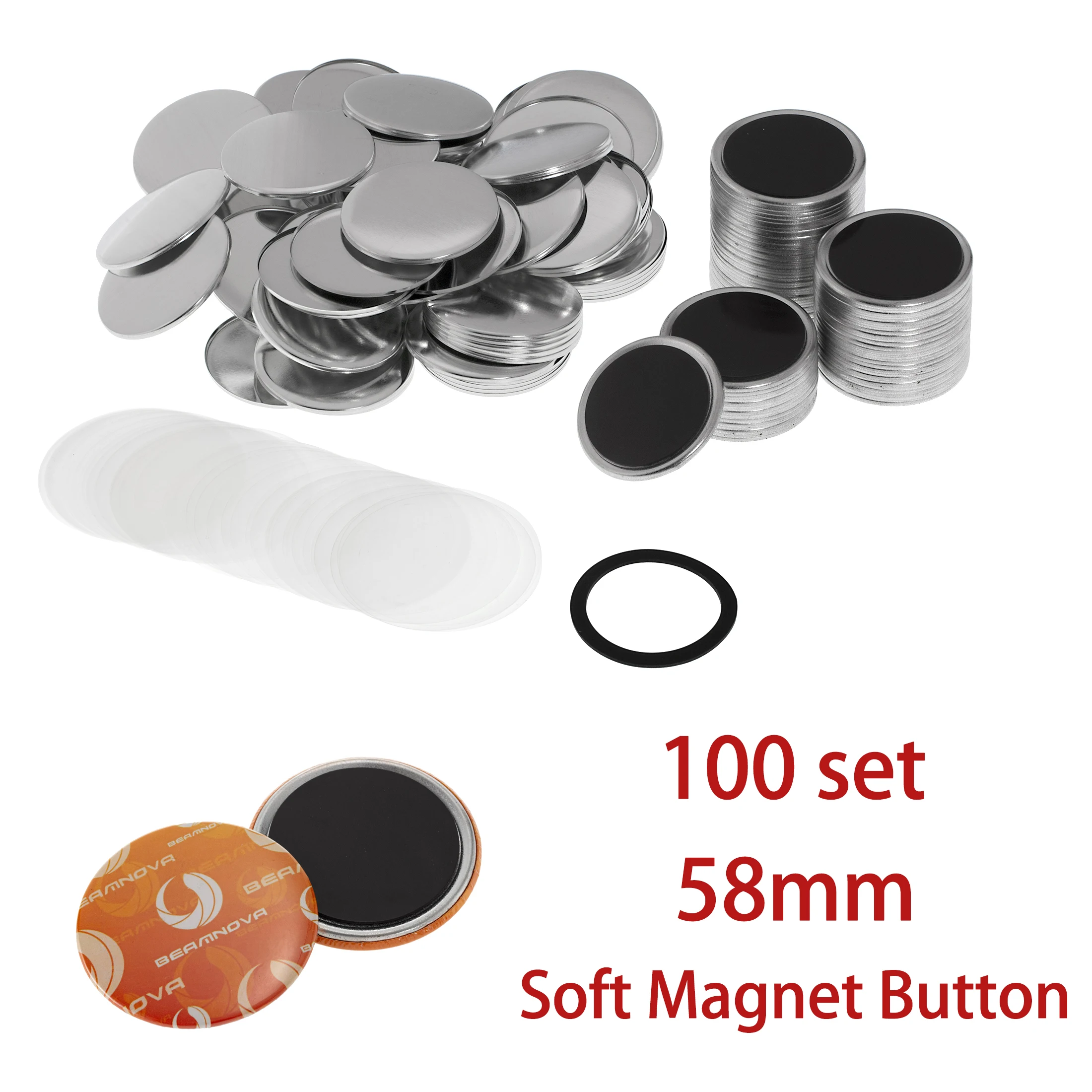 100 ชุด วัสดุทำป้ายปุ่มกลมขนาด - Button Badge Blank บทวิจารณ์และราคา