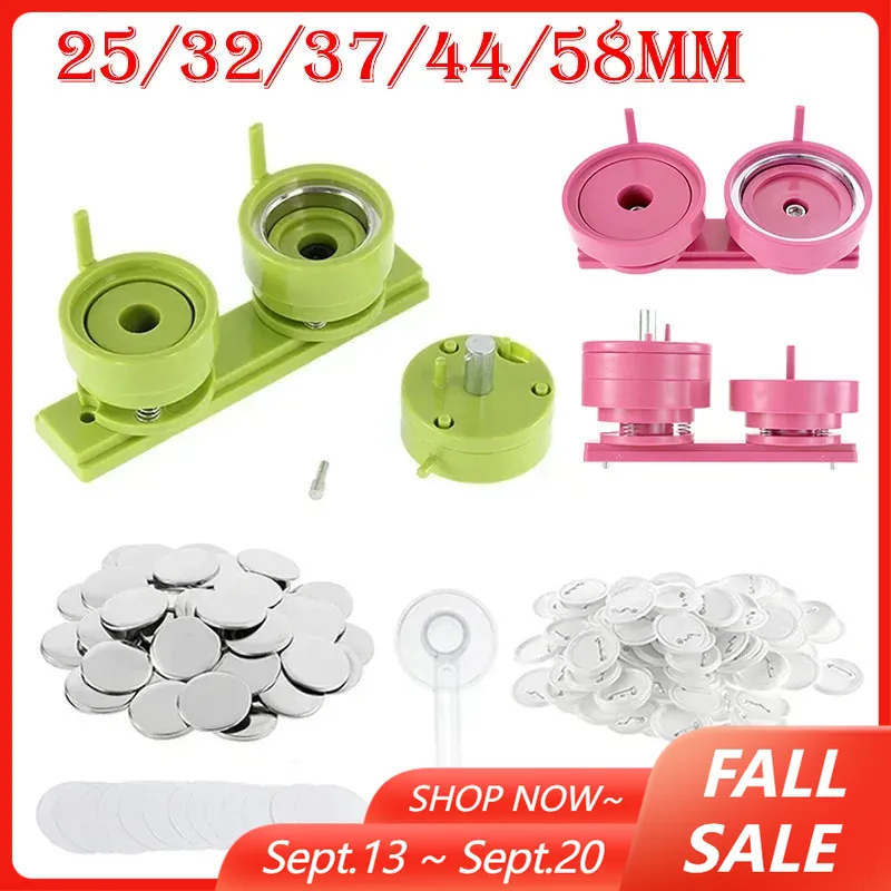 100 ชุด 25/32/37/44/58mm Badge - Button Badge Blank บทวิจารณ์และราคา